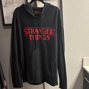 Stranger Things Black Hoodie for Men